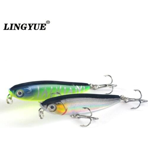 Small Sinking Pencil Fishing Lure 55mm 3.5g Hard Artificial Bait Rattling Crankbaits Wobbler For Bass Pike 3D Eyes Wobblers