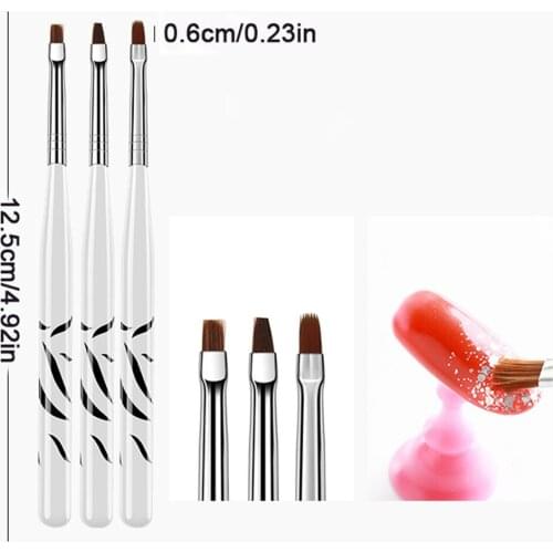 New Portable 8PCS Nail Art Brush Manicure Brush Set Gel Pedicure Dotting Pen Home Women Makeup Design Tool