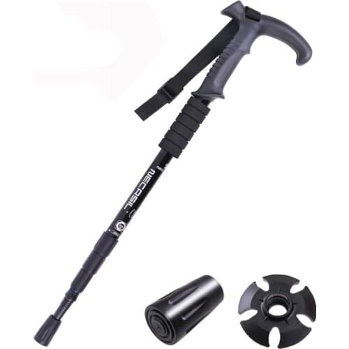 Fonoun Walking Sticks Climbing Alpenstock 50-110cm Antiskid Wear Resistance Light Shock Absorption FG101