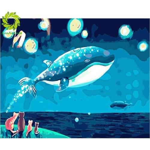Full Square/Round Drill 5D DIY Diamond Painting whale Embroidery Cross Stitch 5D Home Decoration for Christmas Gift