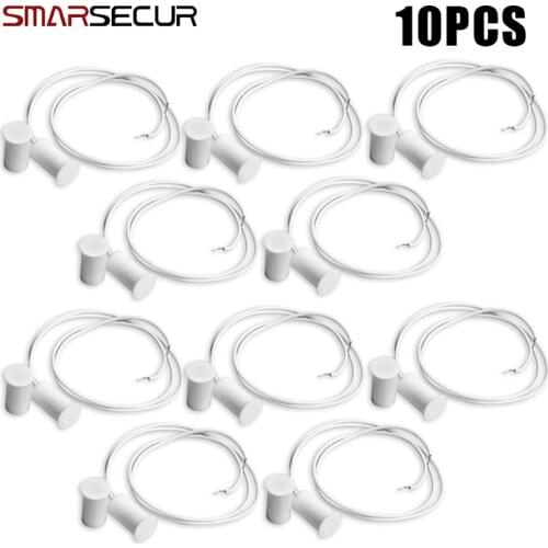 Smarsecur Wired Door Window Sensor Magnetic Switch Home Alarm System Detector MC-33 normally closed NC
