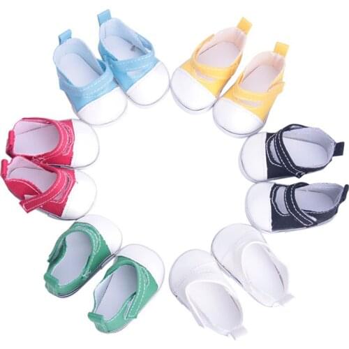 Various styles of canvas shoes Doll accessories for 43cm baby gift