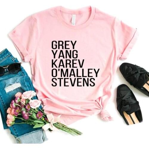 Grey Yang Karev O'Malley Stevens Women tshirt Cotton Hipster Funny t-shirt Gift Lady Yong Girl 6 Color Top Tee R375