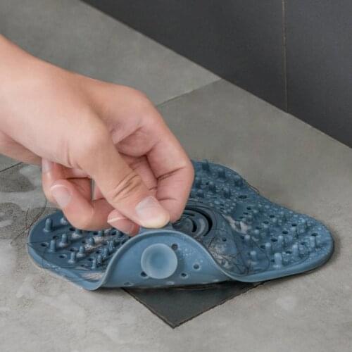 Silicone Anti-Blocking Floor Drain Mat Filter Net Anti-Hair Anti-Clog Toilet Sewer Bathroom Floor Drain Cover YE-Hot