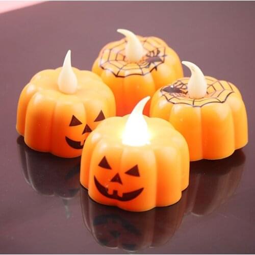 LED Creative Electronic Pumpkin Candle Lantern Halloween Bedroom Create Ambiance Luminous Toys Childrens Funky Party Decoration