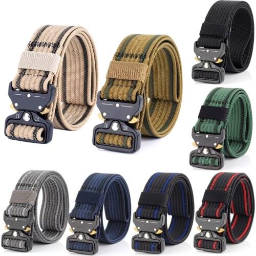New Style Quick-releasing For 3.8 Cobra Deduction Outside The Belt Tactical Nylon Belt Outdoor Training Belt Sport Belt