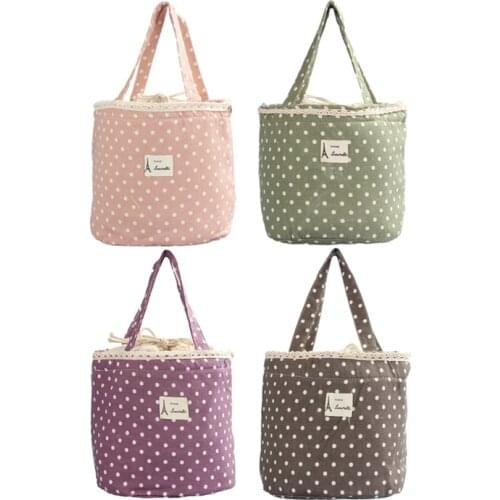 Thermal Insulated Box For Dinner Lunch Tote Cooler Bag Bento Pouch Lunch Container Kitchen Portable Package Women Food bags