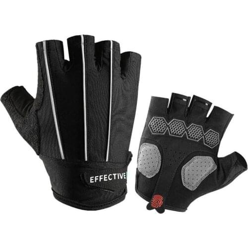 Cycling Gloves Bicycle Half Finger Gloves Men Women Sport Riding Reflective Protective Outdoor Anti-skid Gel MTB Bike Gloves