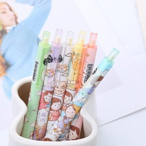 1PC Limited Student Pressure Pen Cute Water Pen Meat Ball Gel Pen Office Accessories School Supplies Korean Stationery Items