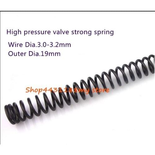 1pcs Wire Dia.3mm,Outer Dia.19mm, length 225-310mm High quality steel High pressure valve strong spring