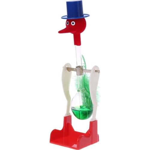 1Pc Non-Stop Liquid Glass Drinking Lucky Bird Duck Desk Toy Perpetual Motion New