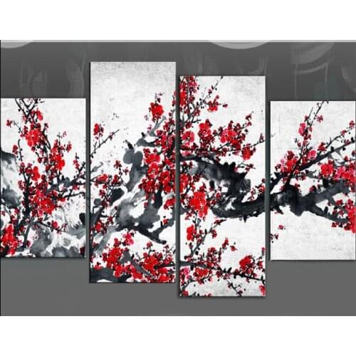 100% hand-painted oil painting high quality Modern flower art painting pictures DM-15050351