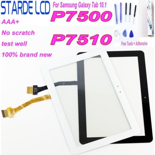 100% Tested Digitizer Touch Screen Glass Panel For Samsung Galaxy Tab 10.1 3G P7500 P7510 GT-P7500 P7510 P7501 (Not LCD assembly