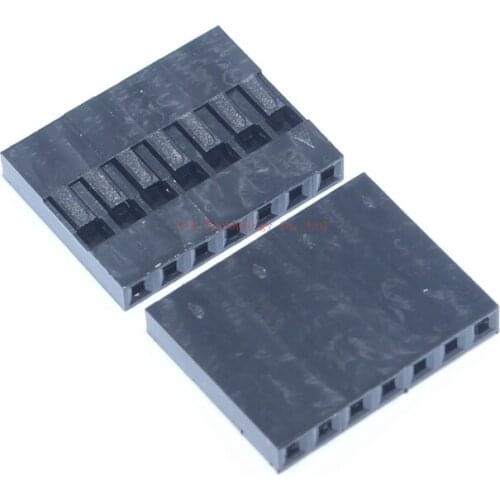 100pcs Dupont Head 7P 7pin Dupont Plastic Shell, Spacing of 2.54 MM Plug