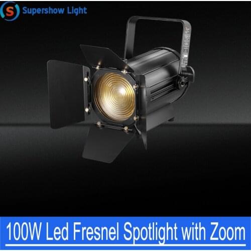 100w Video Light Spotlight LED Fresnel Studio Constant Light with Zoom for Theater Light T Show