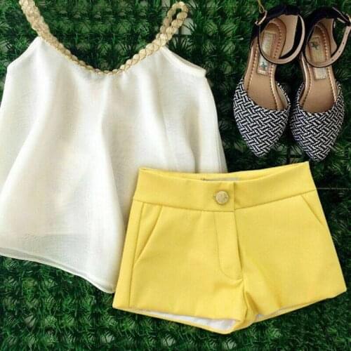 Toddler Kids Baby Girls Summer Outfits Clothes Braided Strap Set T-shirt Tops+Shorts Pant 2PCS Set