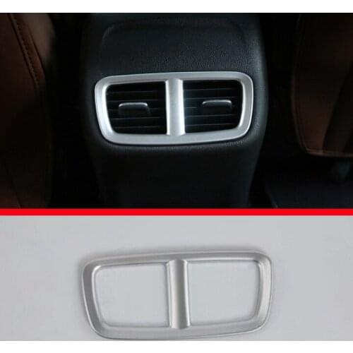 ABS Pearl Chrome Interior Rear Air-Condition Vent Outlet Cover Trim For Buick Regal 2017 2018