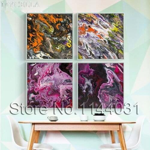 MYCELLA 2 pieces Diamond Embroidery 5D DIY Diamond Painting Colourful Abstract Diamond Painting Full Rhinestone Cross Stitch