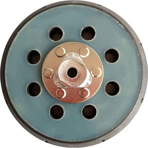ATPRO 5/6 Inch 8-Hole Electro-Pneumatic Black Polishing Disc Self-Adhesive Flocking Grinding Disc Sandpaper Machine Accessories
