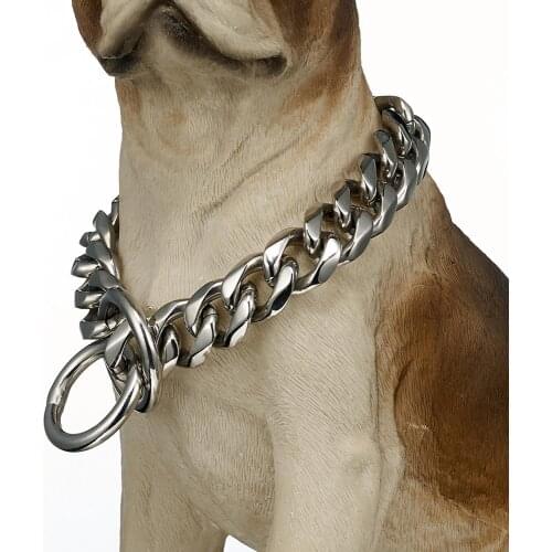19mm pet supplies Stainless Steel Dog Chain Sturdy Durable The Length Custom Suitable For All Types Of Pet Dogs Wholesale