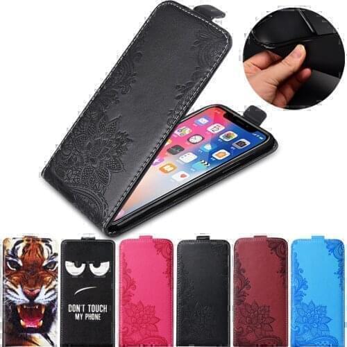 For Huawei Y9 2018 FLA-LX1/FLA-LX3 FLA-LX2 case TPU Soft back cover flip leather case Vertical Cover