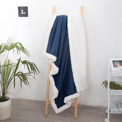 Double Flannel Blanket Spring And Autumn Warm Nap Blanket Double Air Conditioning Blanket Lamb Wool Blanket