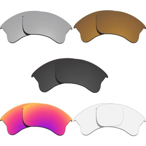Glintbay 5 Pairs Polarized Sunglasses Replacement Lenses for Oakley Flak Jacket XLJ-5 Colors