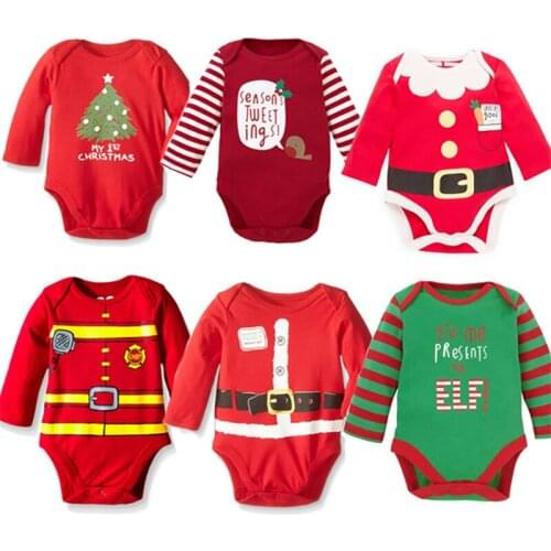 Newborn Rompers For Boys Christmas Santa Cosplay Clothes Baby Girl Clothes Thanksgiving Outfit Baby