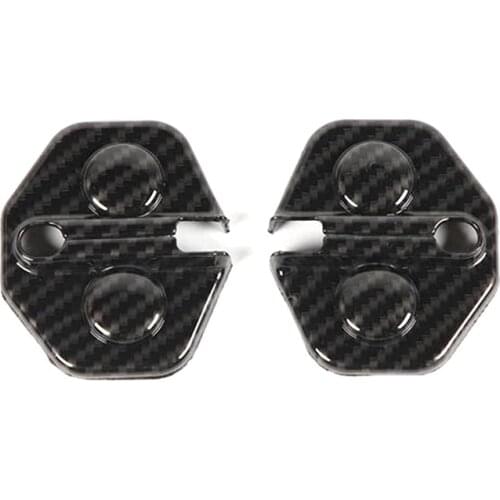 Car Door Lock Cover Protector Trim for Ford Mustang 2009 2010 2011 2012 2013 ABS Exterior Accessories