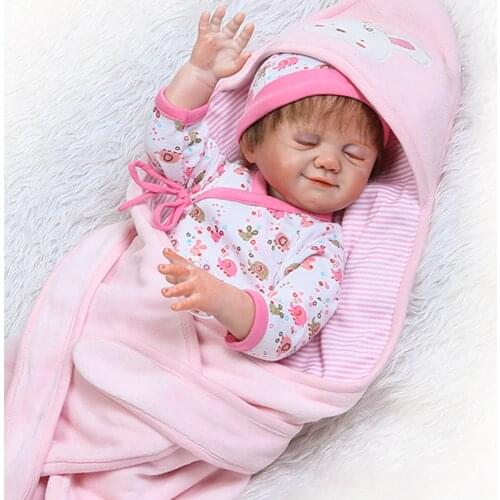 NPK DOLL New 50cm full Silicone Reborn Baby doll Toddler bebe reborn Bonecas Kid bathe doll toys Brinquedos detail painted