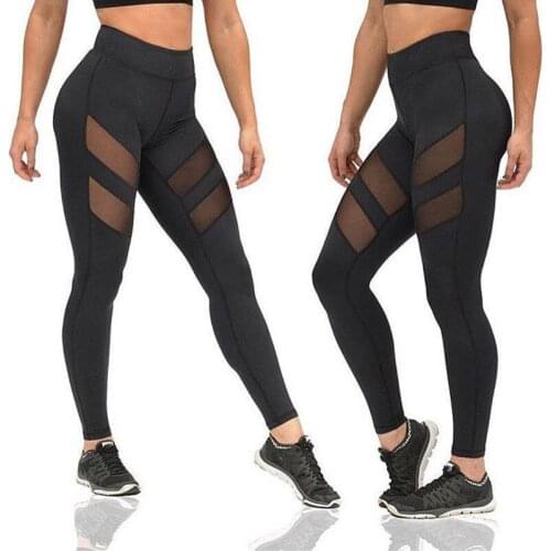 Hot Sale Women Leggings Sexy Mesh Leggins Summer Mesh Patchwork Pants Female Lady Leggings Ankle Length Trouser New