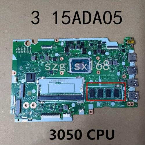 Mainboard For Lenovo IdeaPad 3 15ADA05 laptop motherboard NM-C821 motherboard w/ CPU 3150U RAM 4BG 100% test work