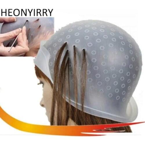 Reusable Professional Salon Hair Color Coloring Highlighting Dye Cap for Hair Extension Styling Tools Barber Beauty Hair Salon
