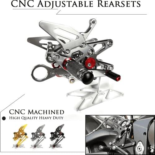 Motorcycle Accessories CNC Alu Footrest Rear Sets Adjustable Rearset Foot Pegs for BMW S1000RR S1000R S1000 R/RR 2009-2014