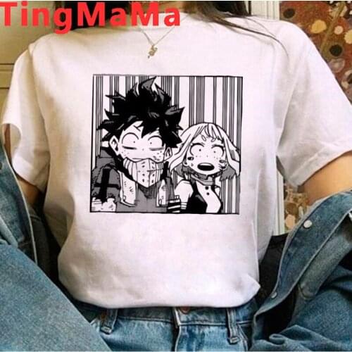 My Hero Academia Boku No Hero Academia Midoriya Izuku Deku summer top men print streetwear ulzzang clothes aesthetic plus size