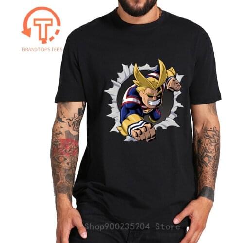 New Supersoldier I am the Symbol of Peace All might Men summer t shirt Anime Super Hero 3D Print Academi Tees Tops Short Sleeve