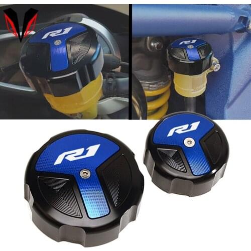 2021 New for YAMAHA YZF R1 YZF-R1 2010-2020 Accessories Motorcycle Aluminum Front Rear Brake Fluid Reservoir Cap Oil Cup Cover