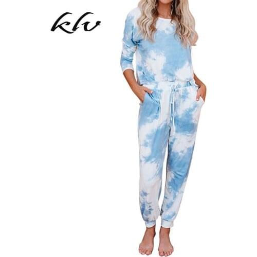 Omen Plus Size 2 Piece Gradient Tie-Dye Sweatsuit Set Long Sleeve Tops Drawstring Jogger Pants Tracksuit Loungewear