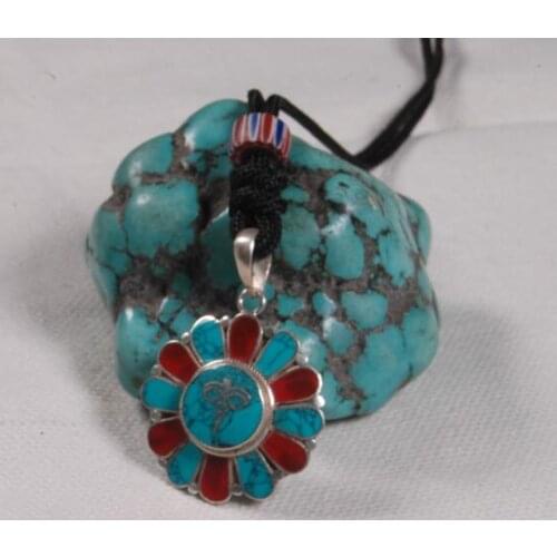 Handmade Nepalese 925 Silver Buddha Eyes Pendant Necklace Sterling Silver Buddhist Wisdom Eyes Pendant Necklace Bohemia Necklace