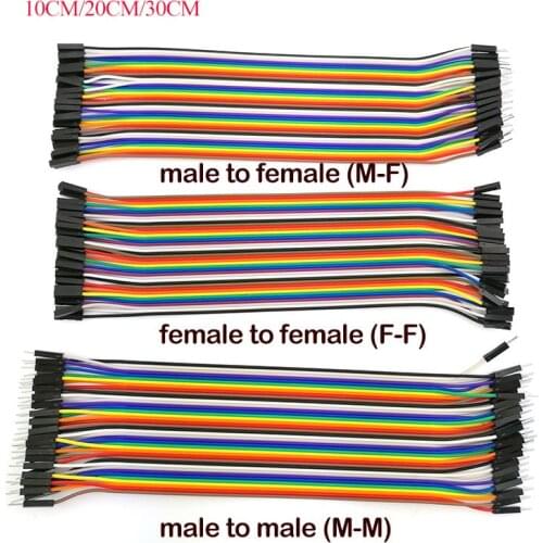 10CM/20CM/30CM Jumper Wire Male to Male, Female to Female Pin, Male to Female 40PIN Jumper Breadboard Cable for DIY KIT