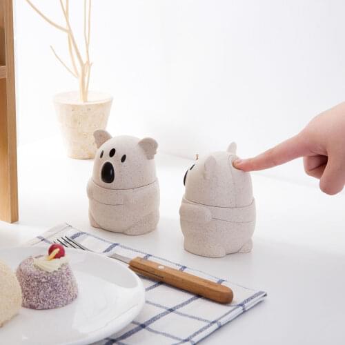 Koala Shaped Automatic Toothpick Holder Dispenser Plastic Toothpick Storage Box Case Office Home Table Decoration