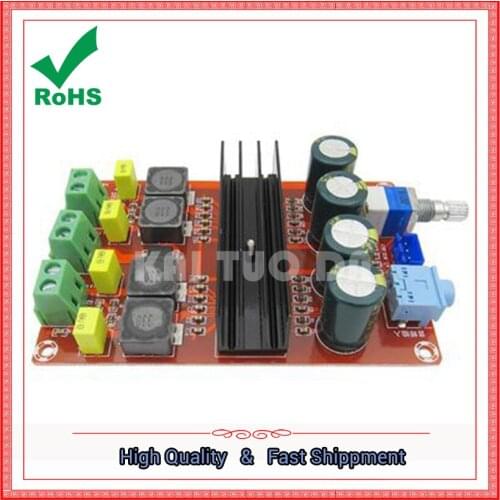 2 * 100W digital power amplifier board 12V-24V wide voltage TPA3116D2 two-channel/way Amplifiers module 2*100W