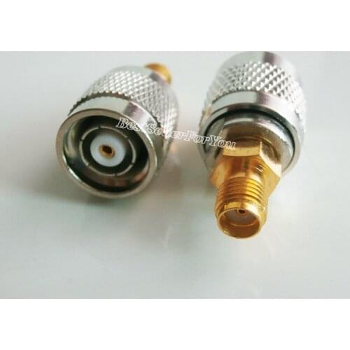 1Pcs RP TNC Male RPTNC Plug to SMA Female jack RF connector straight M/F Adapter