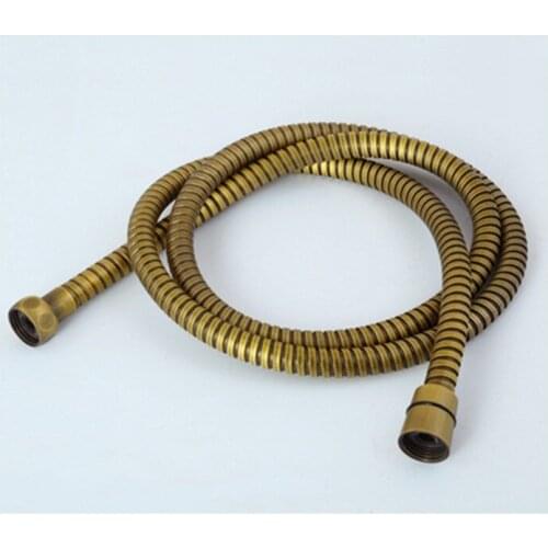 1.5m Bathroom Antique Color Stainless Steel Plumbing Shower Hosepipe Toilet Bidet Shattaf Flexible EPDM Explosionproof Hose 1/2"