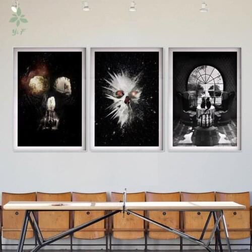 Dark Skull Set Wall Art Oil Painting Indoor Decoration