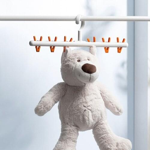 Hanger Storage Rack Windproof Multifunctional Hanger Clothespins Collect Strong Pants Clip Socks Clip Anti-Winding Clothespin