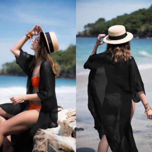 2020 Summer Feminino Women Transparent Lace Swimwear Beach Dress Bikini Cover Up Kaftan Zaful Tunic Sundress Biquinis Cover-up