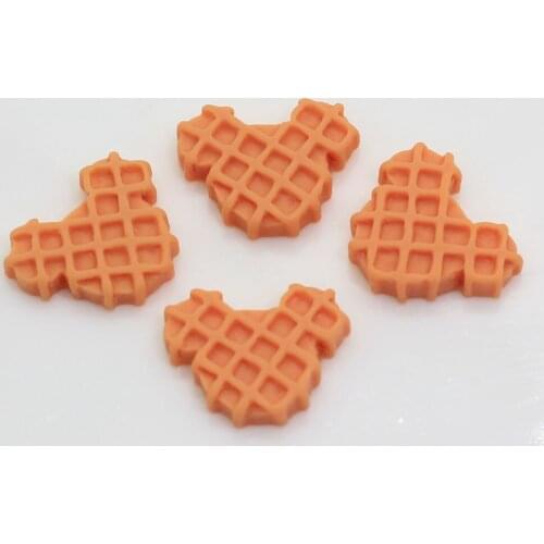 100/50pcs Simulation Re-ment Mouse Head Biscuit Resin Charms Flatback Animal Biscuit Resin For Dollhouse Miniature Food Diy