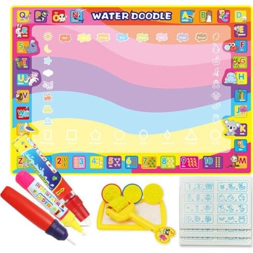 100x70cm Magic Water Drawing Mat Coloring & Magic Pen Painting Drawing Board For Kids Educational Toys Birthday Gift