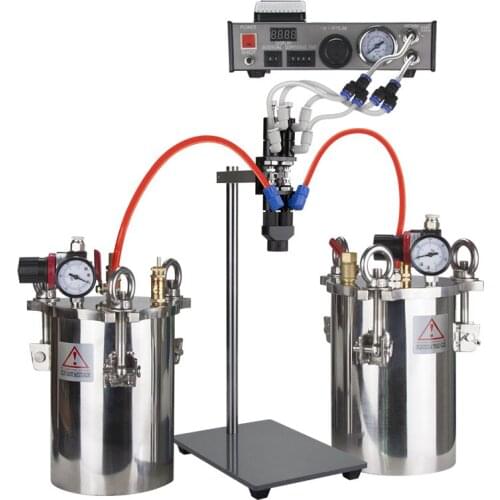 23AB double liquid dispensing valve pressure barrel dispensing machine quantitative glue complete set of dispensing equipme